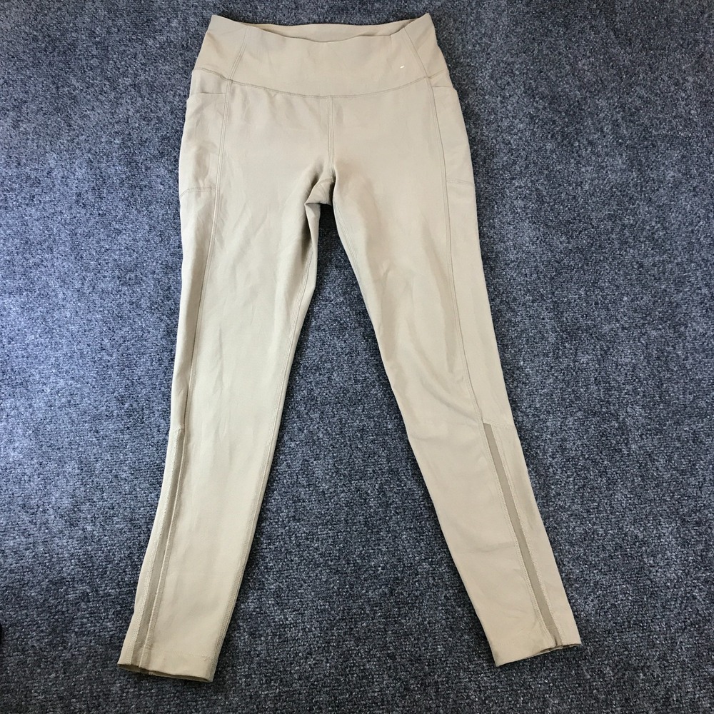 Mondetta The‎ Active Power Leggings Womens 27x27 Brindle Beige Mesh Performance